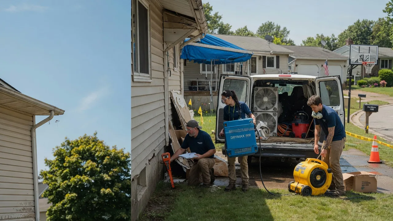 Ceiling Leak Cleanup in East Moline, IL near me